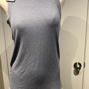 Nostalgia Gray Fitted Tank Top Sleeveless